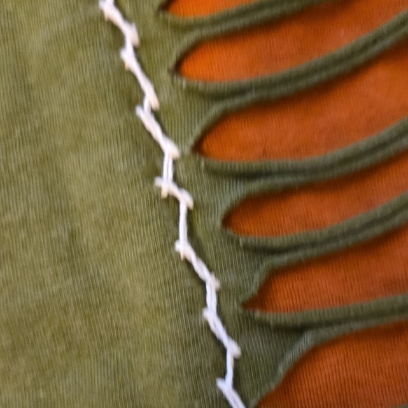 Embroidered Green Mini Dress - Picture 4 of 8